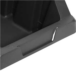 Gaveteiro plástico, nº 7, 18,0 cm x 22,0 cm x 34,0 cm,modelo prático, preto, VONDER