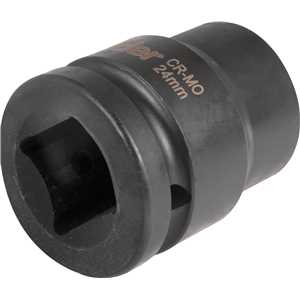 Soquete sextavado de impacto, encaixe de 3/4" x 24,0 mm, VONDER