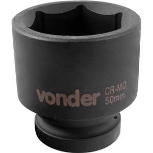 Soquete sextavado de impacto, encaixe de 1" x 50,0 mm, VONDER