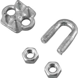 Clips para cabo de aço 1/4" - 6,35 mm, pesado, VONDER PLUS