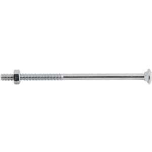 Parafuso francês zincado, 1/4" x 5", com porca, VONDER