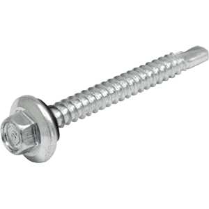 Parafuso autobrocante sextavado com acabamento tipo Dacromet, cabeça flangeada, 5,5 mm x 1", VONDER