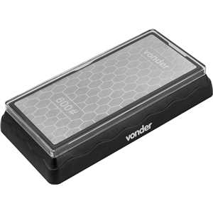 Pedra para afiar diamantada, base de 7", dupla face, G 600/1200, VONDER