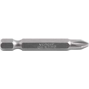 Bits/ponteira phillips com encaixe 1/4", nº 2 x 50 mm, com 5 peças, VONDER
