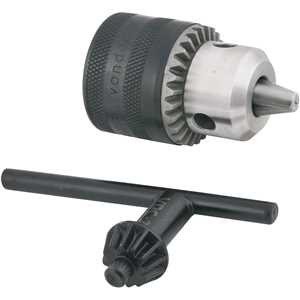 Mandril com chave, 1,5 mm - 10,0 mm, 3/8" x 24 fios, leve, VONDER