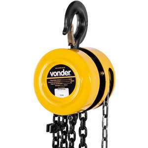 Talha manual, 2 toneladas (2 tf), elevação 3 m, VONDER