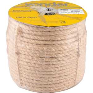 Corda de sisal 12 mm x 110 m, 3 pernas, VONDER
