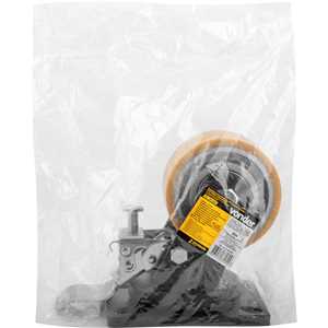 Rodízio giratório industrial 4", de poliuretano e ferro fundido, com freio, VONDER