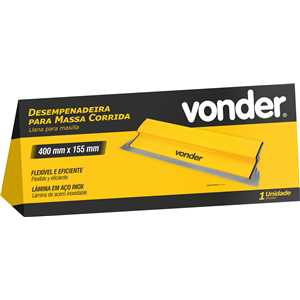 Desempenadeira para massa corrida, 40 cm, VONDER