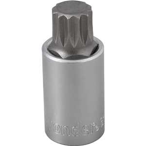 Soquete multidentado, curto, com encaixe de 1/2", M16, VONDER