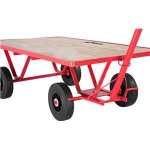 Carrinho plataforma de compensado, 250 kgf, desmontado, NOVE54