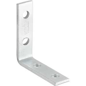 Cantoneira para cortina, 4 cm x 4 cm, zincada, com 4 peças, VONDER