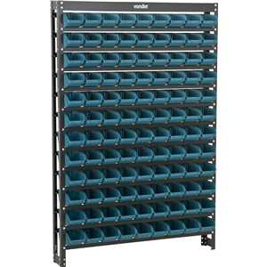 Estante metálica, com gaveteiros modelo prático azul, 108/3 VONDER