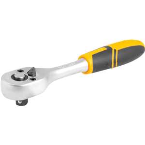 Catraca reversível para soquete, encaixe 1/4" x 150 mm, cabo emborrachado, VONDER
