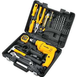 Furadeira de impacto 1/2", 550 W, 127 V~, com jogo de 19 acessórios, FIV 519 VONDER
