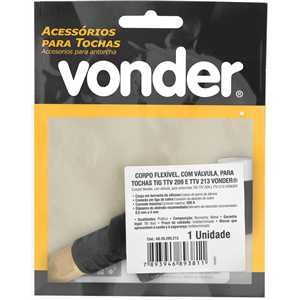 Corpo flexível, com válvula, para tochas TIG TTV 209 e TTV 213 VONDER