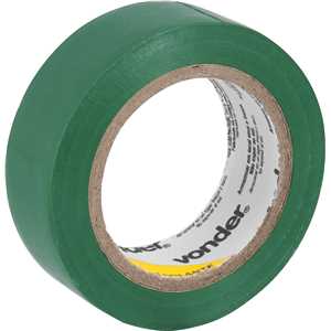 Fita isolante, 19 mm x 10 m, verde, VONDER