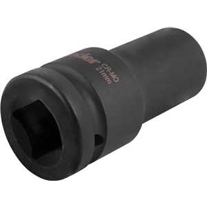 Soquete sextavado longo de impacto, 21 mm, encaixe de 3/4", VONDER