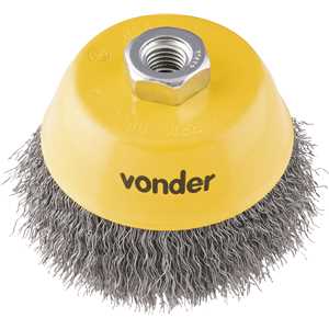 Escova tipo copo 4" ondulada, VONDER