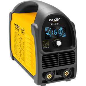 Inversor para solda com eletrodo e TIG, 160 A, RIV 168, com display LED,  monofásico, 127 V~ - 220 V~ - Seleção automática, VONDER