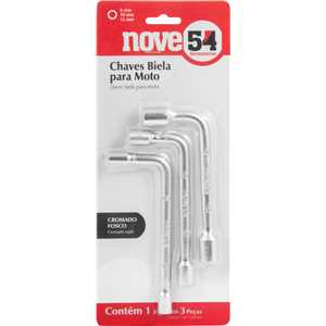 Jogo de chaves biela para moto, com 3 peças, NOVE54