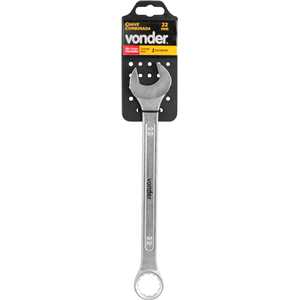 Chave combinada 22 mm, aço cromo vanádio, reta, VONDER