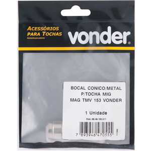 Bocal cônico para tocha MIG/MAG, 12 mm x 53 mm, para a tocha TMV 153 VONDER