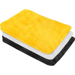 Toalha de microfibra, 60 cm x 40 cm, 500 g/m² (gsm), extramacia, jogo com 3 peças, VONDER