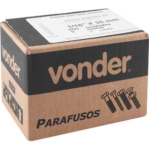 Parafuso sextavado rosca soberba 3/16" x 35 mm, VONDER