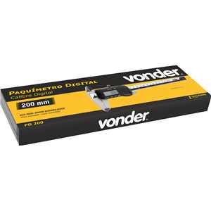 Paquímetro digital, 200 mm, PD 200, VONDER