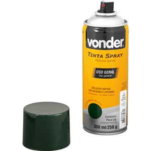 Tinta em spray verde escuro, 350 ml/250 g, VONDER