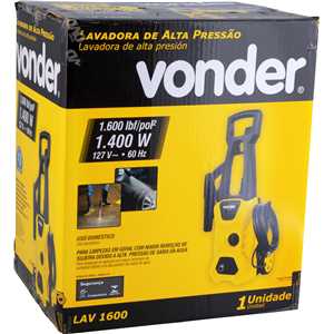 Lavadora de alta pressão LAV 1600, 1.600 lbf/pol², 127 V~, VONDER