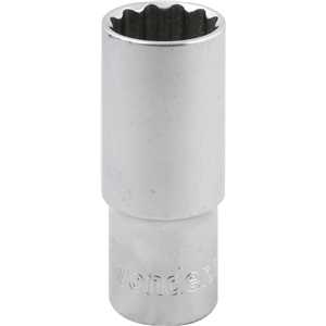 Soquete estriado longo, com encaixe de 1/2", 32 mm, VONDER