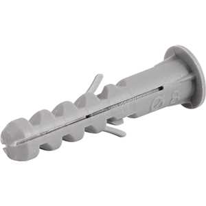 Bucha de nylon para fixação 8 mm, com anel, cartela com 10 peças, VONDER