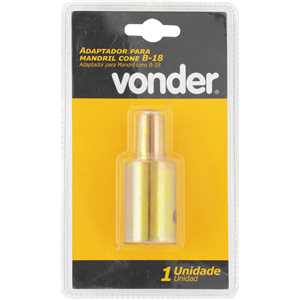 Adaptador para mandril cone B-18, para perfurador de solo PSV 520, VONDER