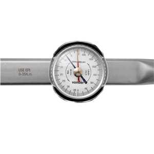 Torquímetro de relógio, encaixe de 3/8", 0 - 35 N.m, VONDER