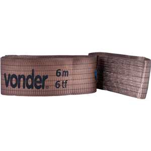 Cinta plana sem fim (tipo anel), para elevação de cargas, 7:1, 6,0 m, 6 tf, VONDER