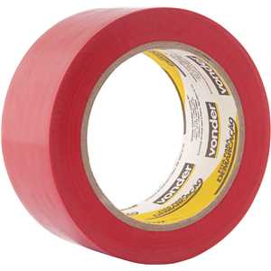 Fita adesiva para demarcação, 48 mm x 30 m vermelha VONDER