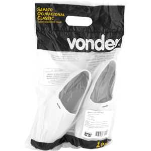 Sapato ocupacional classic, com salto, branco, n° 36, VONDER