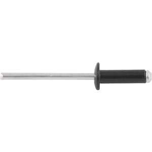 Rebite de repuxo 3,2 mm x 19,0 mm, preto, pacote com 50 peças NOVE54