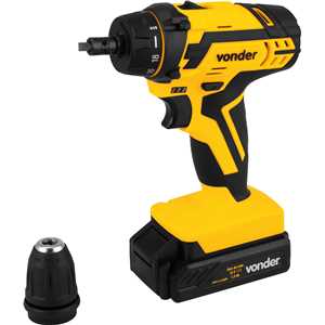 Parafusadeira/furadeira a bateria, 12 V, fonte de carregamento bivolt automática, PFV 112QR VONDER