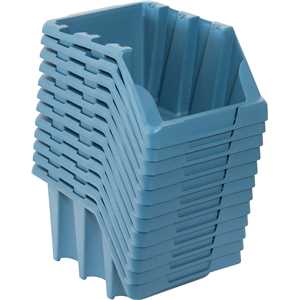 Gaveteiro plástico, nº 7, 18,0 cm x 22,0 cm x 34,0 cm,modelo prático, azul, VONDER