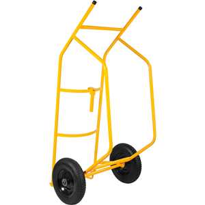 Carrinho tubular, para transportar/entornar tambor, 250 kgf, pneu com câmara, VONDER