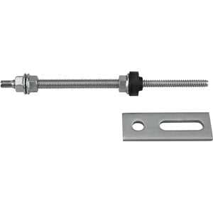 Conjunto haste M10 x 200 mm com suporte reto para painel solar, para metal, VONDER