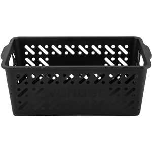 Cesto plástico organizador, 6 kgf, preto, VONDER