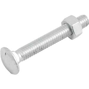 Parafuso francês zincado, 5/16" x 2.1/4", com porca, VONDER