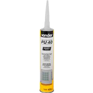Selante de poliuretano, PU 40, branco, 420 g, VONDER