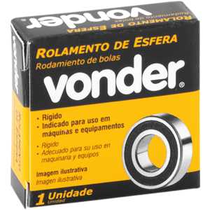 Rolamento rígido de esfera, 608-2RS, VONDER