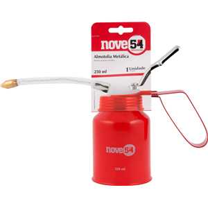 Almotolia metálica, 250 ml, extensão flexível, NOVE54