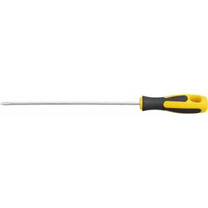 Chave de fenda 1/8" x 6", aço cromo vanádio, cabo emborrachado, VONDER PLUS